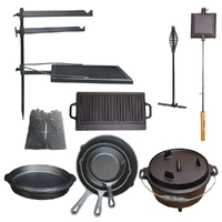 10 Pieces Camping Cookware Combo Set by Flaming Coals