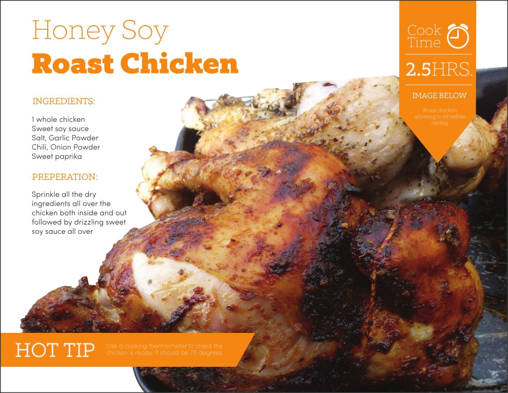 Honey Soy Roast Chicken Cooked on a Spit Recipe