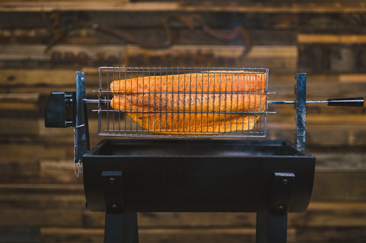 How to cook Salmon on a Jumbuck Mini Spit