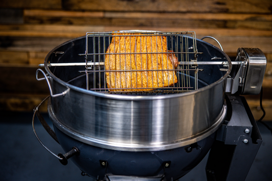 How to Spit Roast Pork Belly on a Kettle Rotisserie