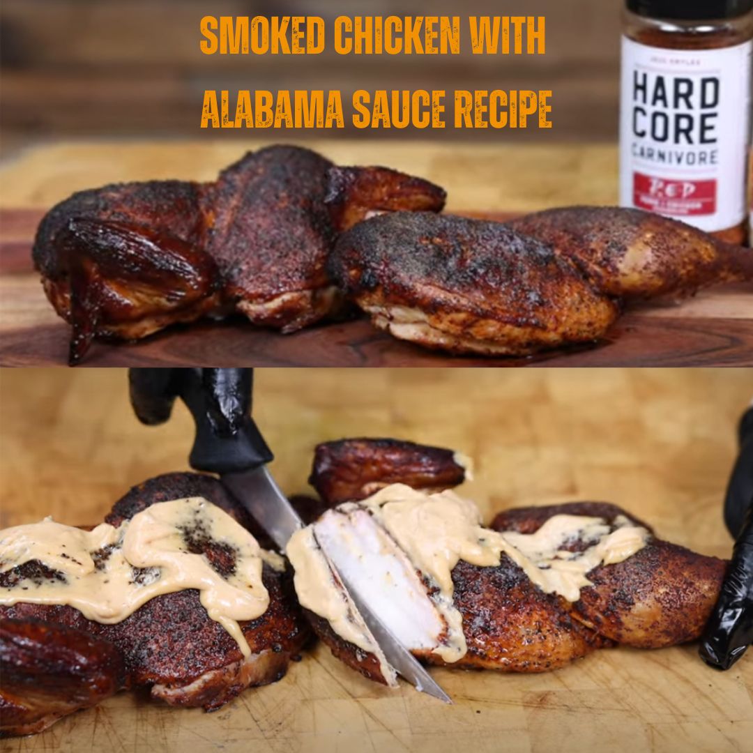 Smoked Chicken with Alabama Sauce Recipe