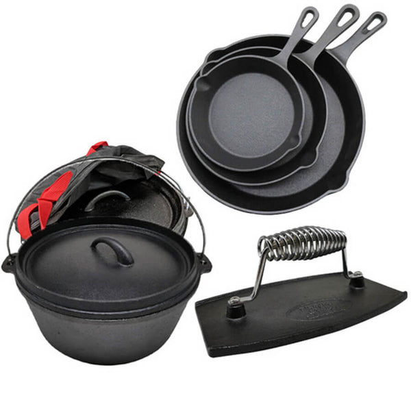 Cast Iron Cookware Combo by Flaming Coals