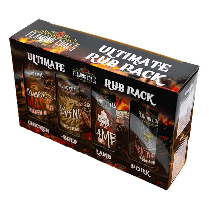 Flaming Coals Ultimate 4 Rub Pack