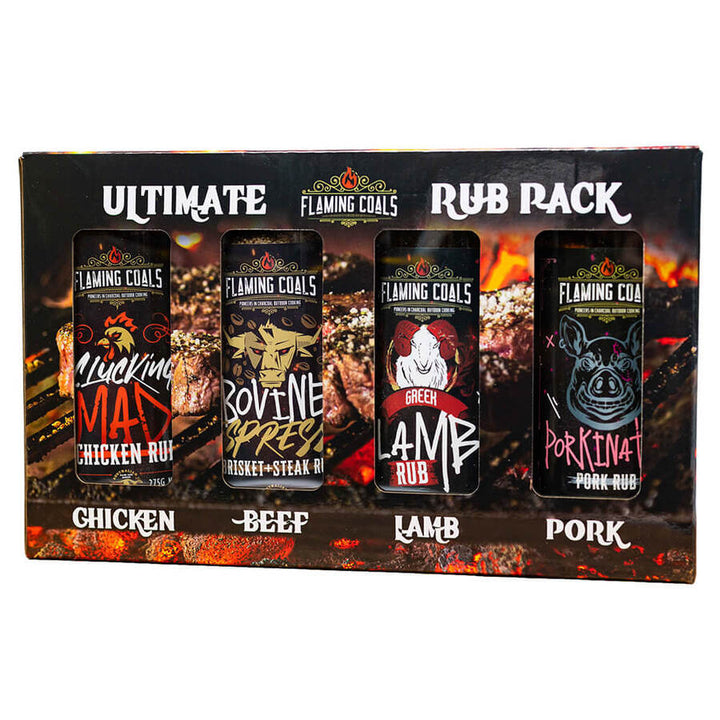 Flaming Coals Ultimate 4 Rub Pack