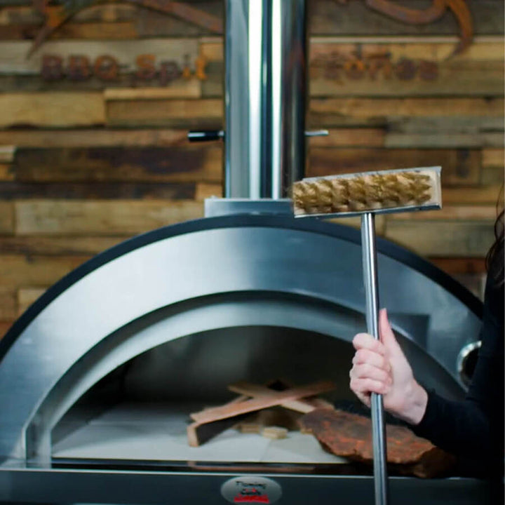 Aluminum Pizza Peel and Oven Brush Combo by Flaming Coals