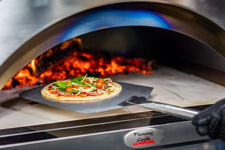 Pizza Peel with Aluminum Head - 66cm Long - Flaming Coals