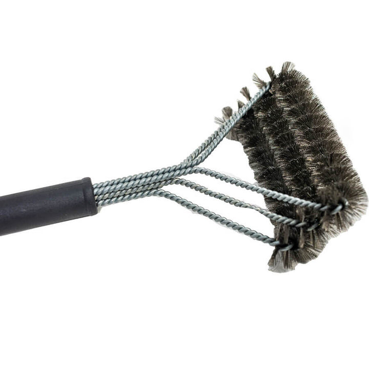 BBQ Grill Brush with Triple Stainless Steel Wire Brush Head Bristles