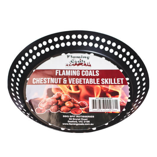 Chestnut Roaster Skillet - Flaming Coals