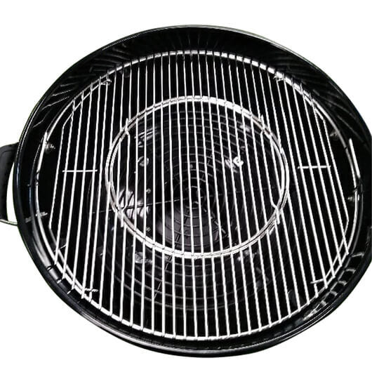 Stainless Steel Round BBQ Grill with Removable Center | Suits 57cm Weber