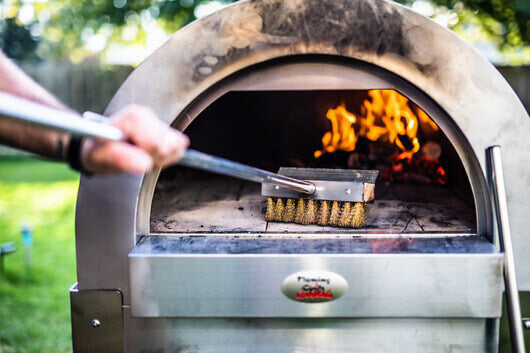 Stainless Steel Pizza Oven Brush - Flaming Coals