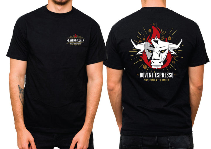 Flaming Coals T-shirt-Brisket - BBQ Spit Rotisseries