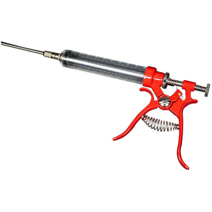 Pistol Grip Injector 50ml with Case - Flaming Coals