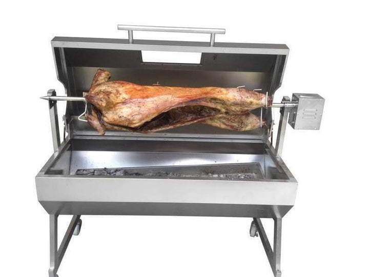 Spit Roaster Rotisserie Electric Motor - 30kg Stainless Steel (240v) - Flaming Coals