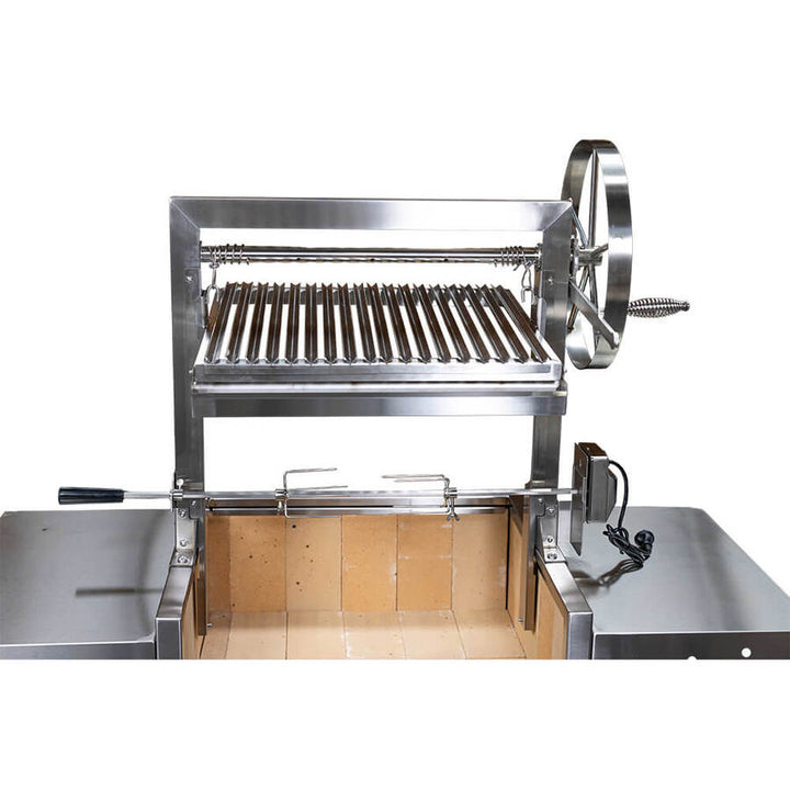 Stainless Steel Parrilla Argentinian BBQ with Rotisserie 610mm x 550mm