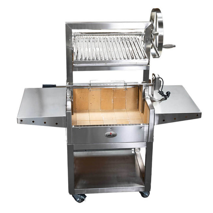 Stainless Steel Parrilla Argentinian BBQ with Rotisserie 610mm x 550mm