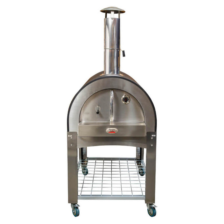 Woodfired Pizza Oven-Black | Flaming Coals 