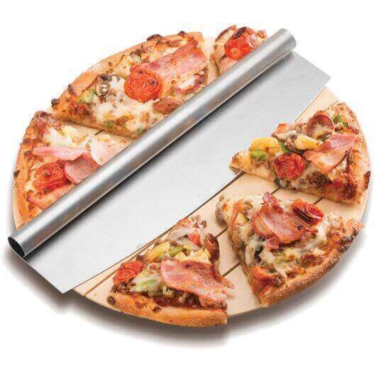 Wooden Pizza Peel x 2 + Pizza Cutter - Flaming Coals