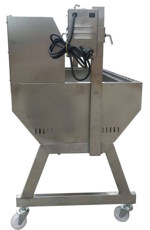 1500 Stainless Steel Spartan Spit Roaster | Flaming Coals