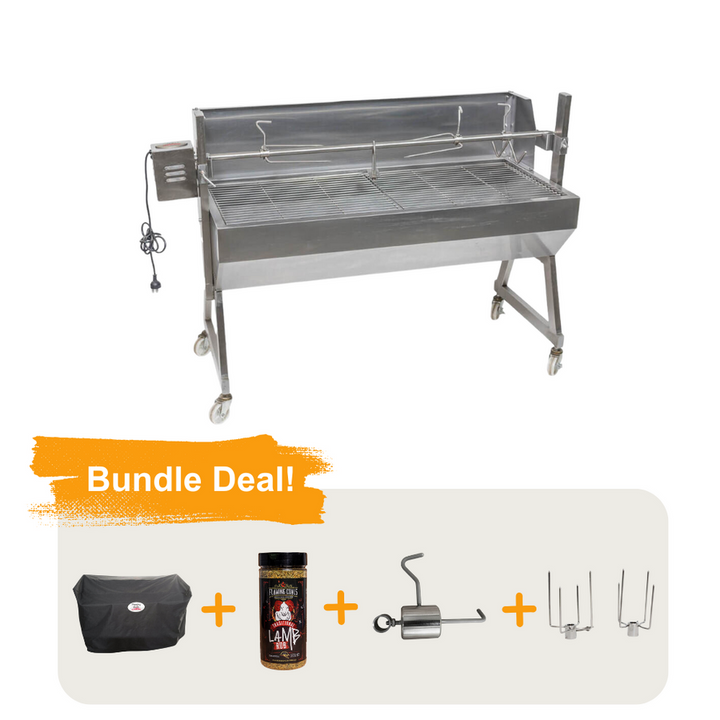 1200 Stainless Steel Spartan Spit Roaster - Bundle