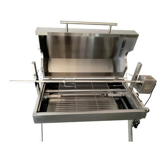 Dual Fuel Spit Roaster 1000 - 30kg Capacity | Flaming Coals