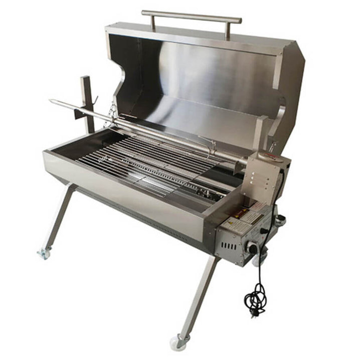 Dual Fuel Spit Roaster 1000 - 30kg Capacity | Flaming Coals