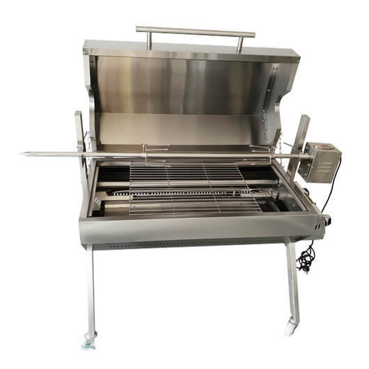 Dual Fuel Spit Roaster 1000 - 30kg Capacity | Flaming Coals