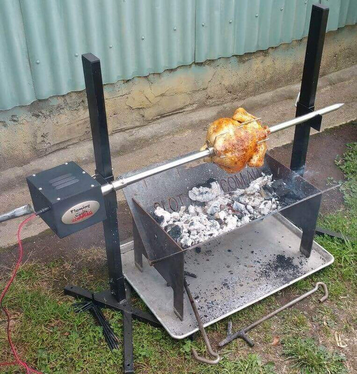 Heavy Duty Portable Camping Spit Roaster