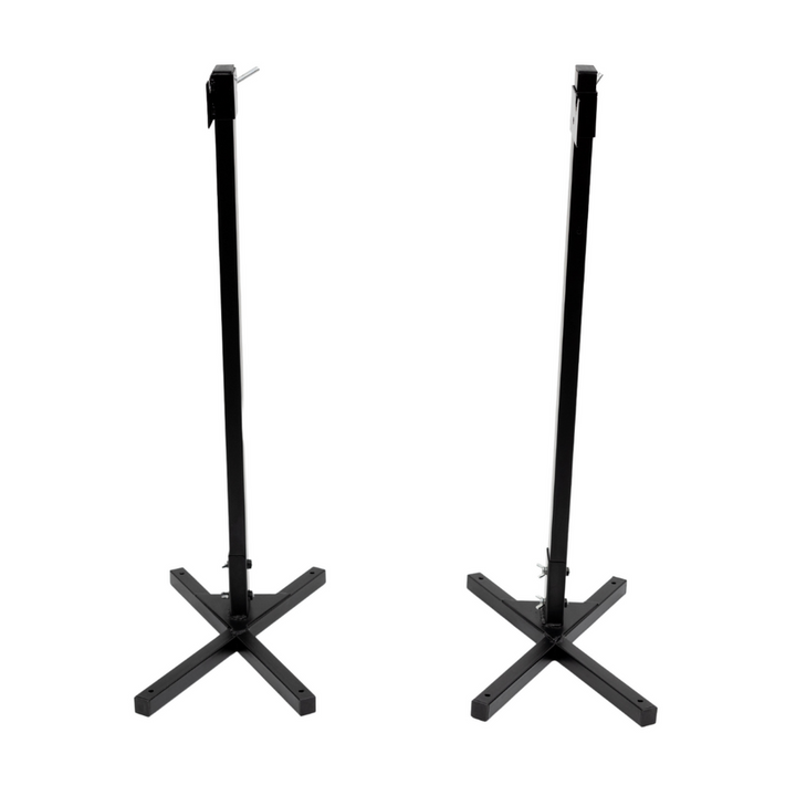 2x Heavy Duty Portable Spit Rotisserie Stands/ DIY Legs | Flaming Coals